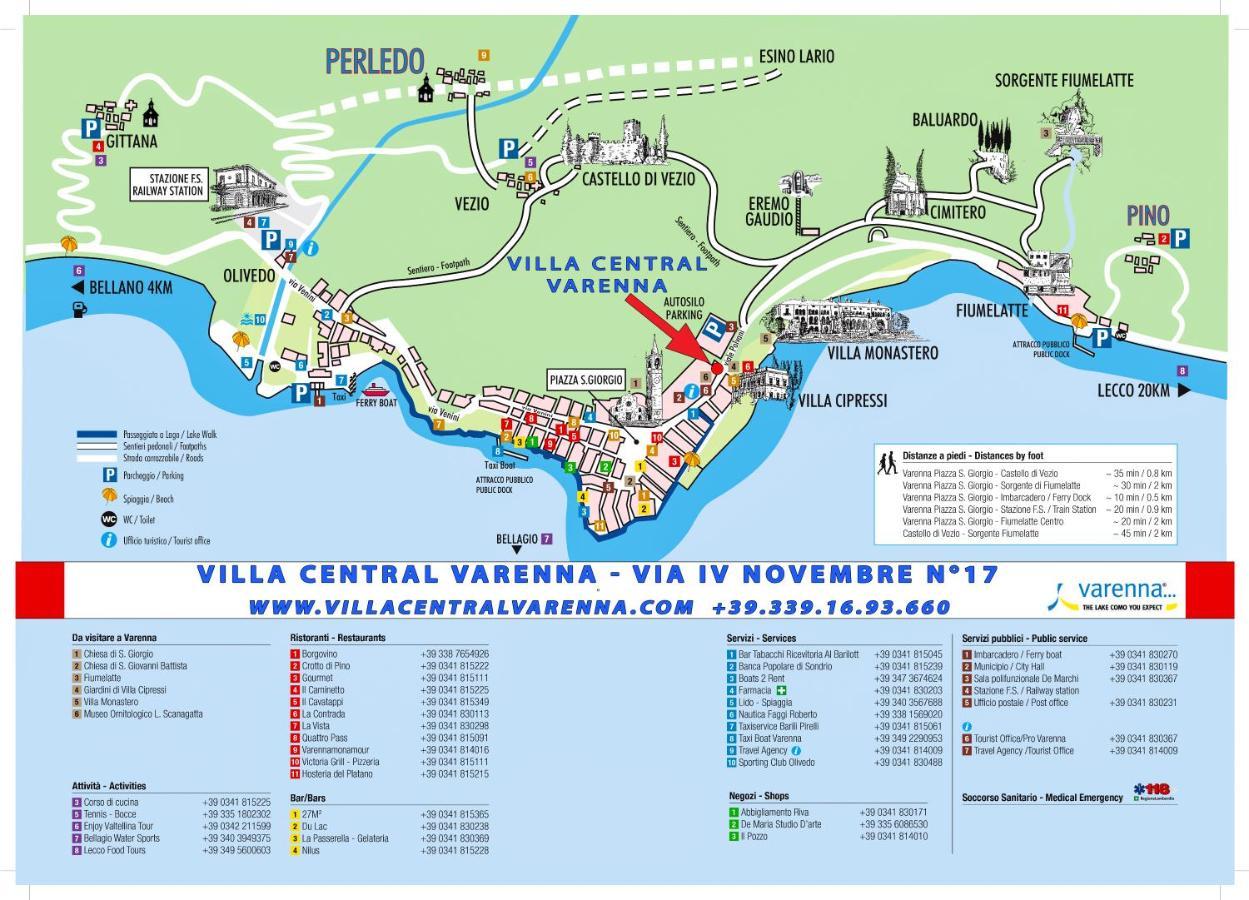 Villa Central Varenna Buitenkant foto